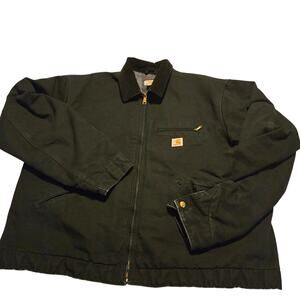 Carhartt Detroit Jacket J001 Bk Made In USA  2xl tall